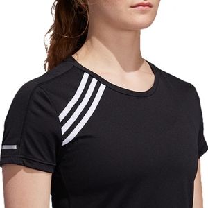 Adidas 3 stripes run workout Tee